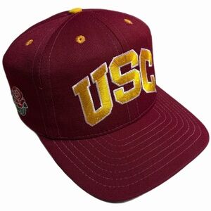 Vintage 1996 USC Trojans Rose Bowl California Headwear Snapback Cap Hat Vintage